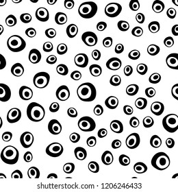 Dark Pink vector seamless pattern with spheres. Illustration with set of shining colorful abstract circles. Pattern for trendy fabric, wallpapers.