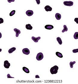 Dark Pink vector seamless pattern with spheres. Glitter abstract illustration with blurred drops of rain. Pattern for design of window blinds, curtains.