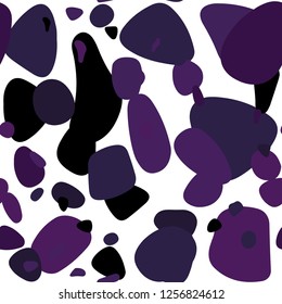 Dark Pink vector seamless pattern with spheres. Illustration with set of shining colorful abstract circles. Template for business cards, websites.
