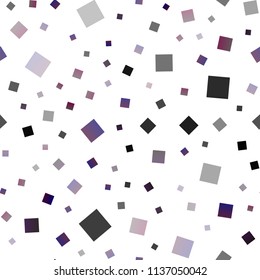 Dark Pink vector seamless template with crystals, rectangles. Glitter abstract illustration with rectangular shapes. The template can be used as a background.