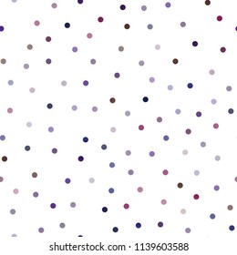Dark Pink vector seamless template with circles. Abstract illustration with colored bubbles in nature style. Beautiful design for your business natural advert.