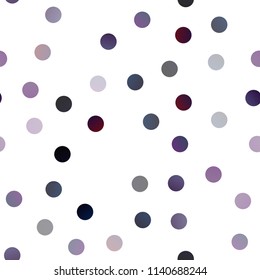 Dark Pink vector seamless template with circles. Blurred decorative design in abstract style with bubbles. Completely new template for your brand book.