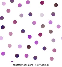 Dark Pink vector seamless template with circles. Beautiful colored illustration with blurred circles in nature style. The pattern can be used for beautiful websites.