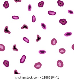 Dark Pink vector seamless template with circles. Glitter abstract illustration with blurred drops of rain. Pattern for design of window blinds, curtains.