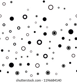Dark Pink vector seamless template with circles. Modern abstract illustration with colorful water drops. Template for business cards, websites.