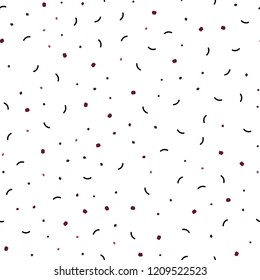 Dark Pink vector seamless template with circles, triangles. Decorative design in abstract style with triangle structure. Design for textile, fabric, wallpapers.