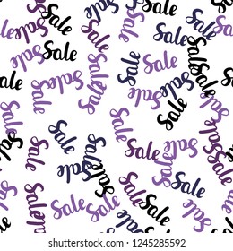 Dark Pink vector seamless template with 70, 90% selling. Gradient illustration with discount signs on white backdrop. Backdrop for ads, leaflets of Black Friday.