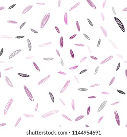 Dark Pink vector seamless texture with disks. Modern abstract illustration with colorful water drops. Pattern can be used for ads, leaflets.