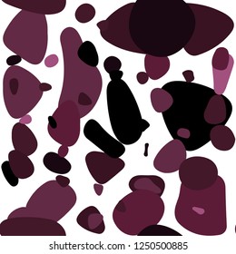 Dark Pink vector seamless texture with disks. Abstract illustration with colored bubbles in nature style. Design for wallpaper, fabric makers.