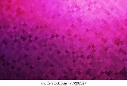 Dark Pink vector shining cranked pattern. Curved geometric sample with gradient.  The template can be used as a background for cell phones.