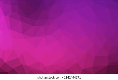 Dark Pink vector shining hexagonal template. Modern geometrical abstract illustration with gradient. Brand new style for your business design.