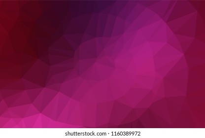 Dark Pink vector shining hexagonal template. Colorful illustration in abstract style with gradient. A completely new template for your business design.
