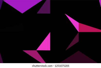 Dark Pink vector shining hexagonal template. Colorful abstract illustration with gradient. Brand new design for your business.