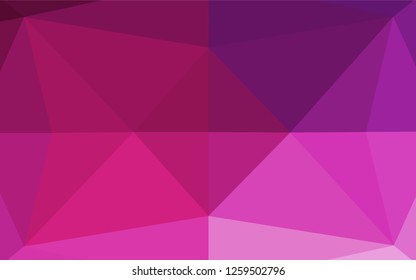 Dark Pink vector shining hexagonal background. Colorful abstract illustration with gradient. The elegant pattern can be used as part of a brand book.