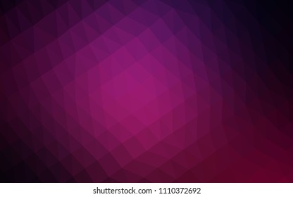 Dark Pink vector shining template. Shining colored illustration in a Brand new style. The polygonal design can be used for your web site.