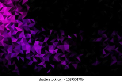 Dark Pink vector shining triangular background. An elegant bright illustration with gradient. The textured pattern can be used for background.