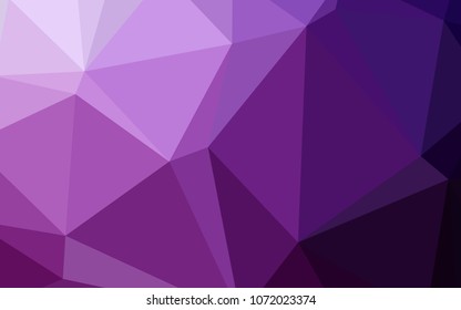 Dark Pink vector shining triangular cover. Triangular geometric sample with gradient.  That new template can be used for your brand book.