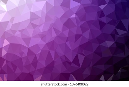Dark Pink vector shining triangular layout. Colorful illustration in abstract style with triangles. Brand new design for your business.