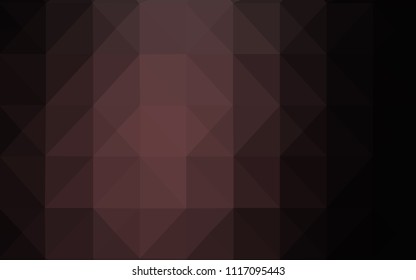 Dark Pink vector shining triangular layout. Triangular geometric sample with gradient.  Pattern for a brand book's backdrop.