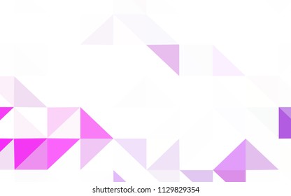 Dark Pink vector shining triangular layout. Modern abstract illustration with triangles. Pattern for a brand book's backdrop.