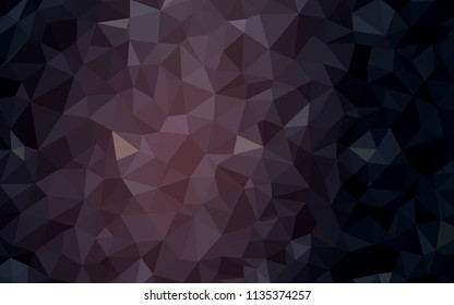 Dark Pink vector shining triangular cover. Creative geometric illustration in Origami style with gradient. Brand new design for your business.