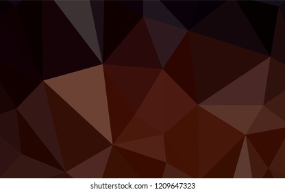 Dark Pink vector shining triangular layout. Colorful illustration in polygonal style with gradient. A completely new design for your leaflet.