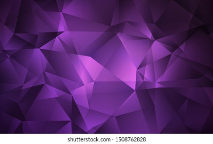Dark Pink vector shining triangular backdrop. Colorful abstract illustration with triangles. A new texture for your web site.