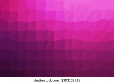 Dark Pink vector shining triangular background. A vague abstract illustration with gradient. New texture for your design.