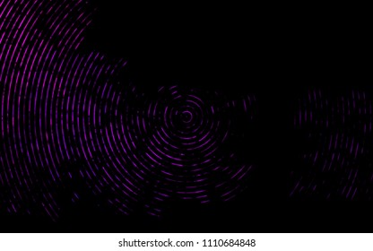 Dark Pink vector template with abstract lines. Shining illustration, which consist of blurred lines, circles. Pattern for your business design.