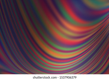 Dark Pink vector template with abstract lines. Colorful abstract illustration with gradient lines. Pattern for your business design.