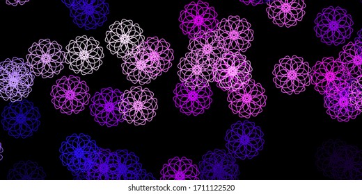 Dark Pink vector template with abstract forms. Simple design in abstract style with gradient forms. Smart design for your business.