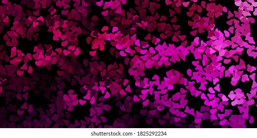 Dark pink vector template with abstract forms. Simple design in abstract style with gradient forms. Simple illustration for your web site.