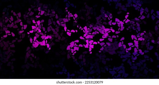 Dark pink vector template with abstract forms. Modern abstract illustration with gradient random forms. Background for cell phones.