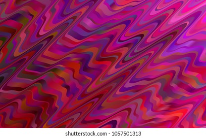Dark Pink vector template with bent ribbons. Creative geometric illustration in marble style with gradient. The best blurred design for your business.