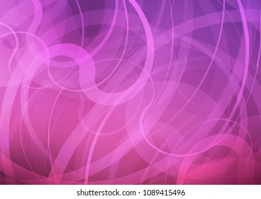 Dark Pink vector template with bent lines. Modern gradient abstract illustration with bandy lines. New composition for your brand book.