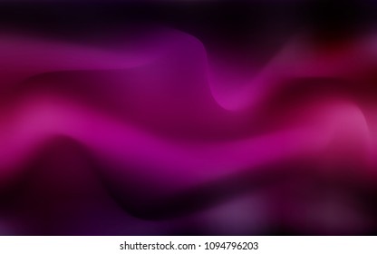 Dark Pink vector template with bent lines. A vague circumflex abstract illustration with gradient. The elegant pattern for brand book.