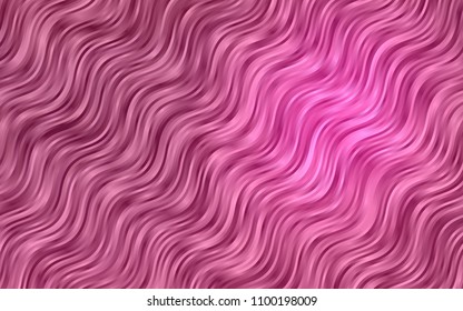 Dark Pink vector template with bent lines. An elegant bright illustration with gradient. The template for cell phone backgrounds.