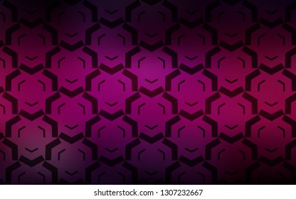Dark Pink vector template with bent lines. Modern gradient abstract illustration with bandy lines. A new texture for your  ad, booklets, leaflets.