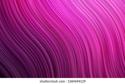 Dark Pink vector template with bent lines. Geometric illustration in marble style with gradient.  Marble design for your web site.