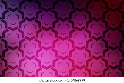 Dark Pink vector template with bent lines. Shining colorful illustration in simple style. A new texture for your  ad, booklets, leaflets.