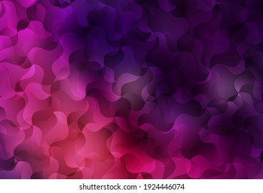 Dark Pink vector template with bent lines. Brand new colorful illustration in curved style. Elegant pattern for a brand book.
