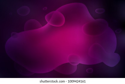 Dark Pink vector template with bubble shapes. A vague circumflex abstract illustration with gradient. A completely new memphis design for your business.