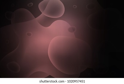 Dark Pink vector template with bubble shapes. A vague circumflex abstract illustration with gradient. Memphis style for your business design.