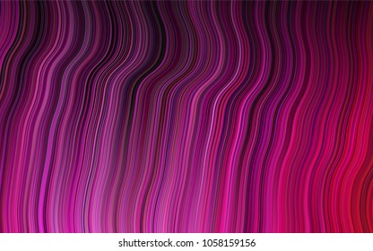 Dark Pink vector template with bubble shapes. Modern gradient abstract illustration with bandy lines. The template for cell phone backgrounds.