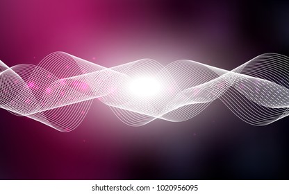 Dark Pink vector template with carnival confetti. Blurred decorative design in anniversary style with confetti. The pattern can be used for birthday gifts, congratulations.