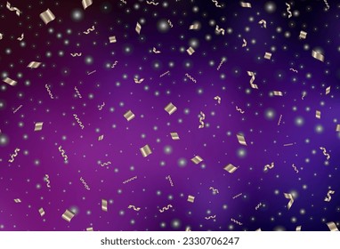Dark Pink vector template in carnival style. Colorful illustration with Christmas simbols and signs. Best design for a college poster, banner.