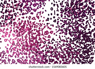 Dark Pink vector template with chaotic shapes. Modern abstract illustration with colorful random forms. Best smart design for your business.