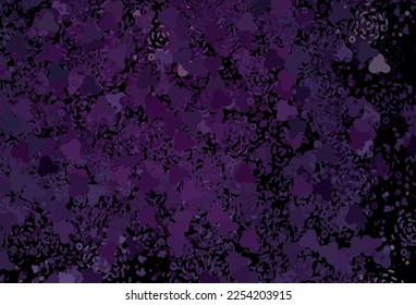 Plantilla de vector rosa oscuro con formas caóticas. Ilustración simple y colorida con formas abstractas de gradiente. Diseño elegante para tapices.