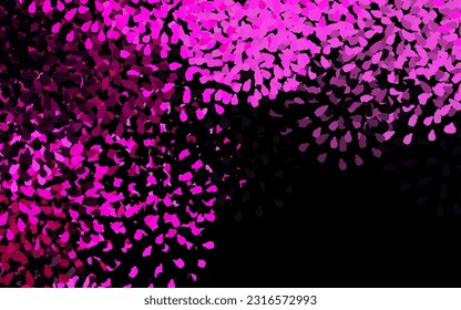 Dark Pink vector template with chaotic shapes. Illustration with colorful gradient shapes in abstract style. Simple design for your web site.