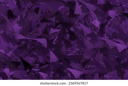 Plantilla de vector rosa oscuro con formas caóticas.